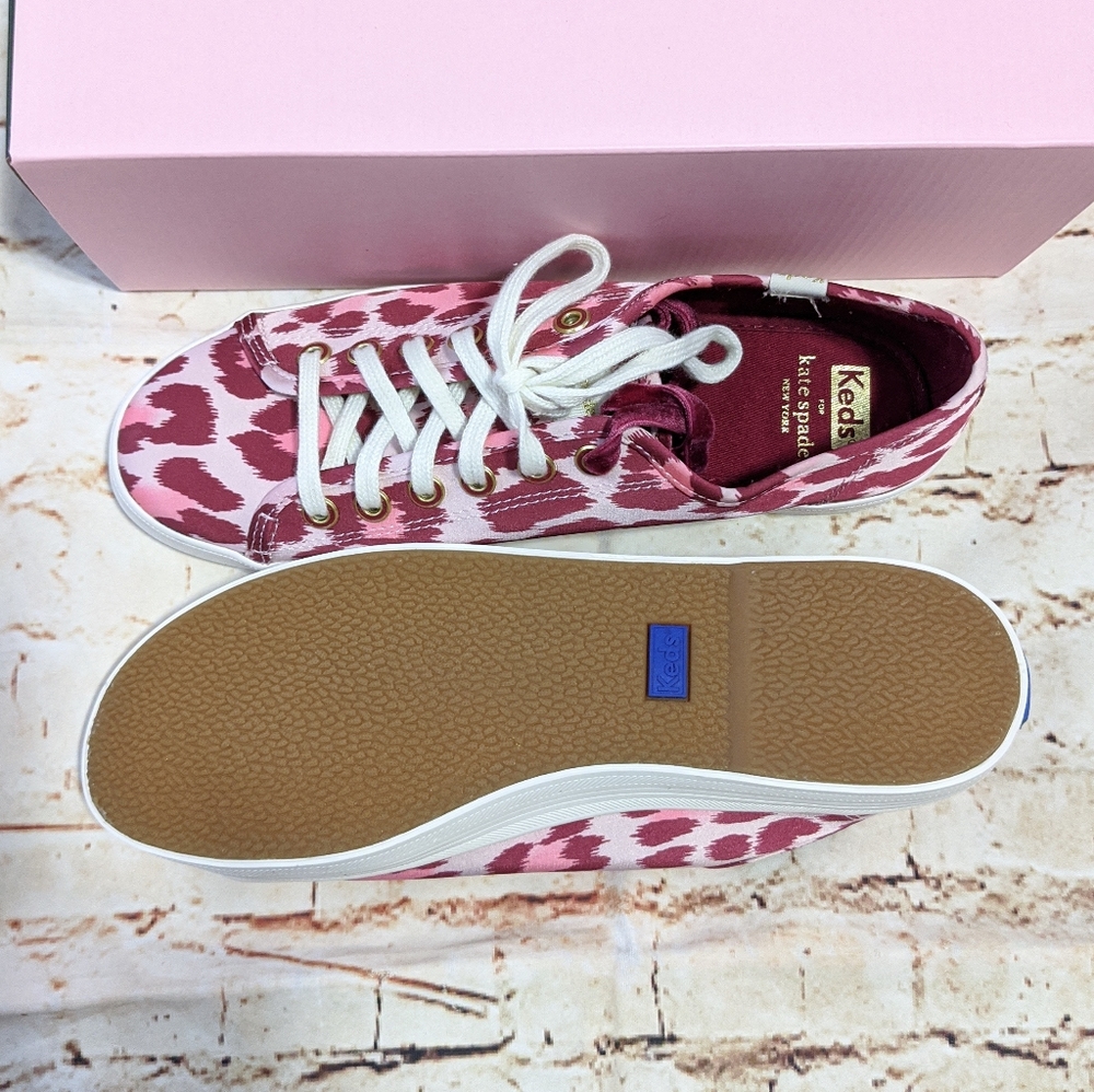 🆕 Kate Spade Keds Kickstart Leopard Sneakers - Picture 7 of 8